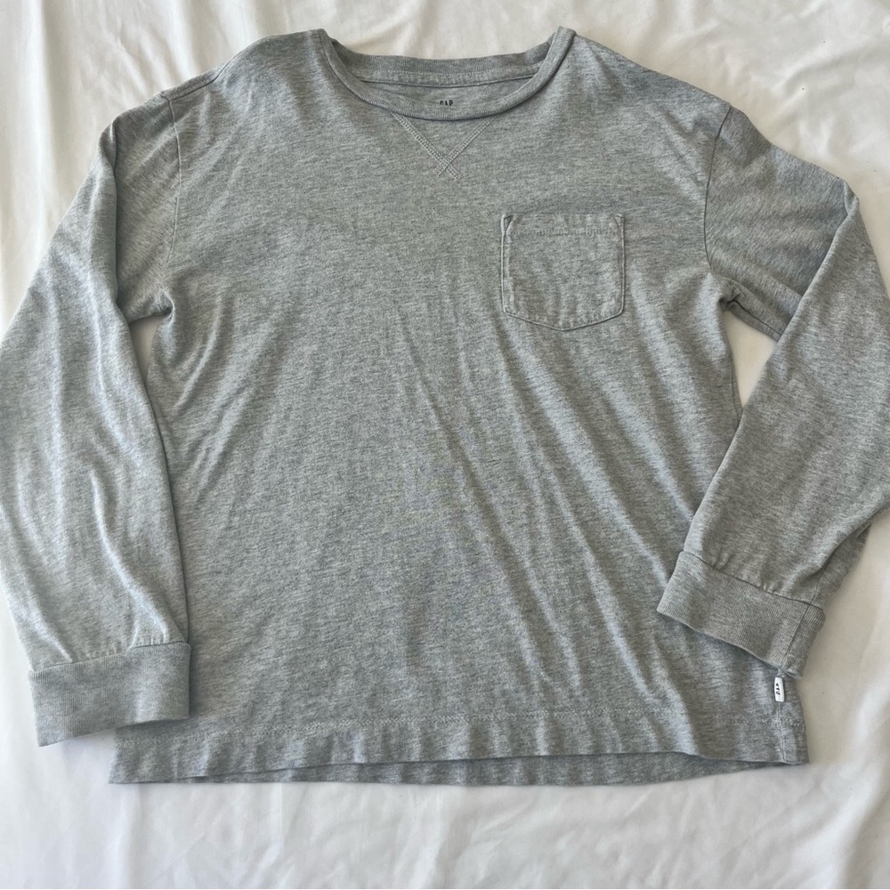 NWOT GAP Kids Heather Gray Long Sleeve Tee